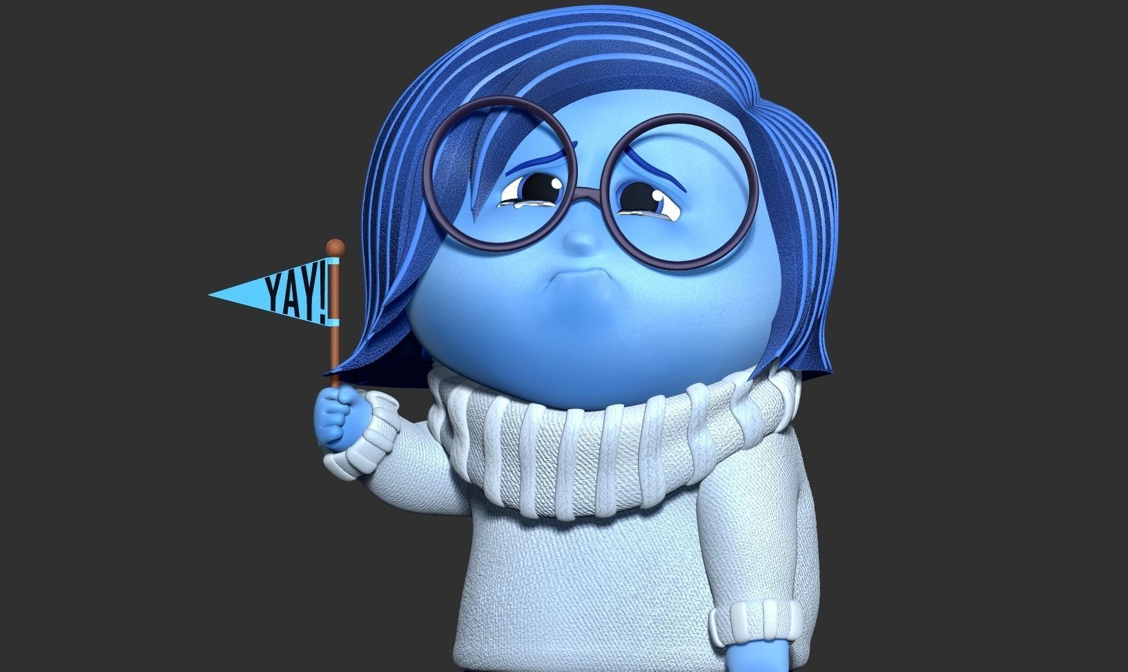 Sadness - Inside Out 2 Fanart 3D print model_5