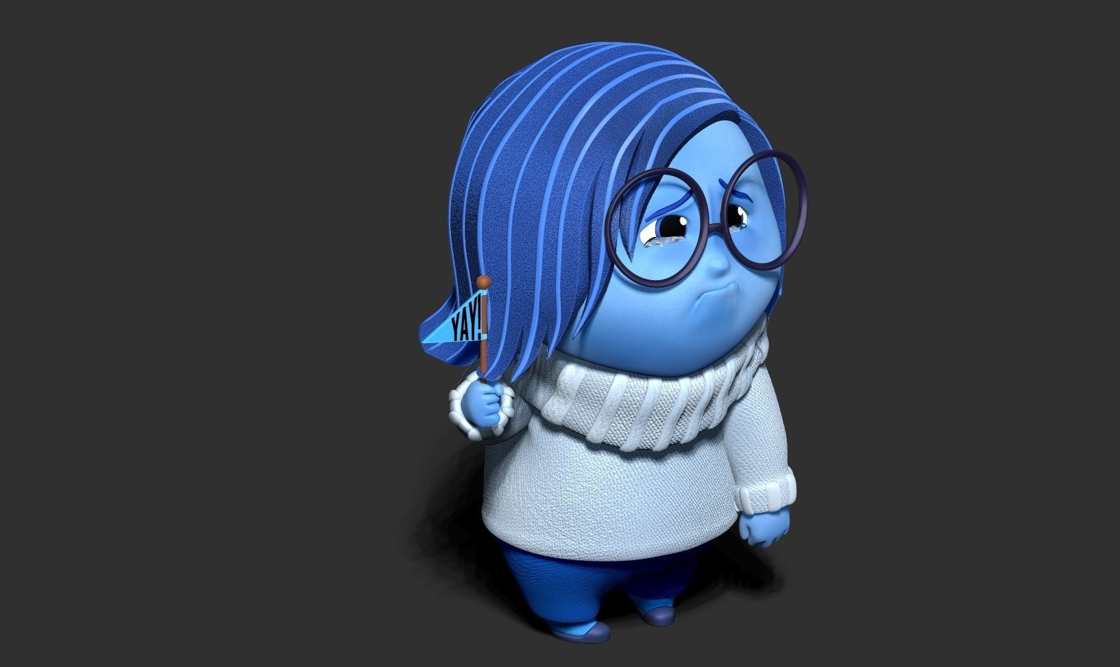 Sadness - Inside Out 2 Fanart 3D print model_17