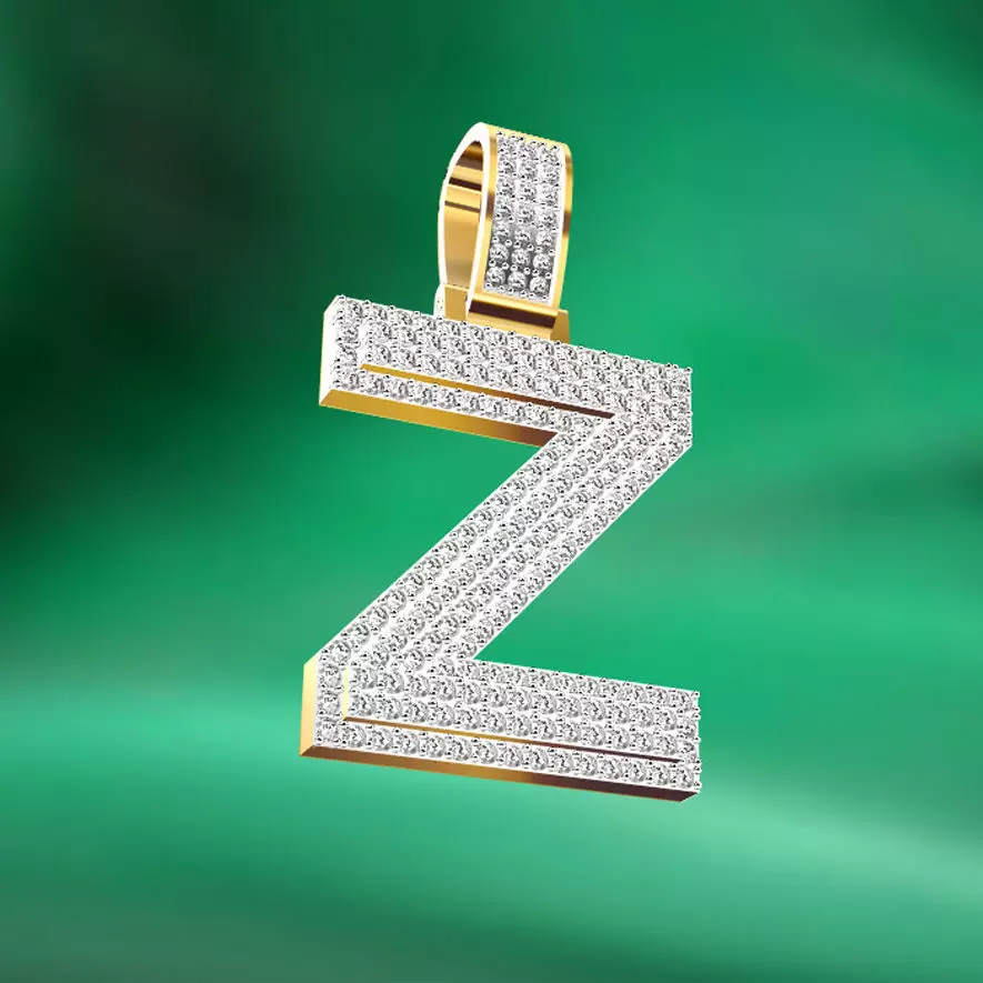 The character Z pendant is for anyone whose first name is Z 3D print model