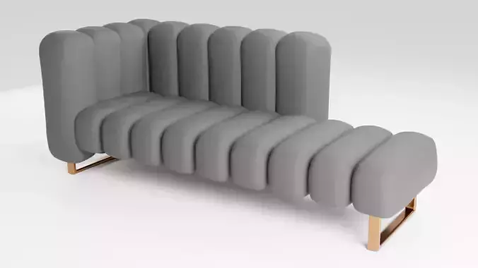 Sofa made of high quality fabric in dark colors
