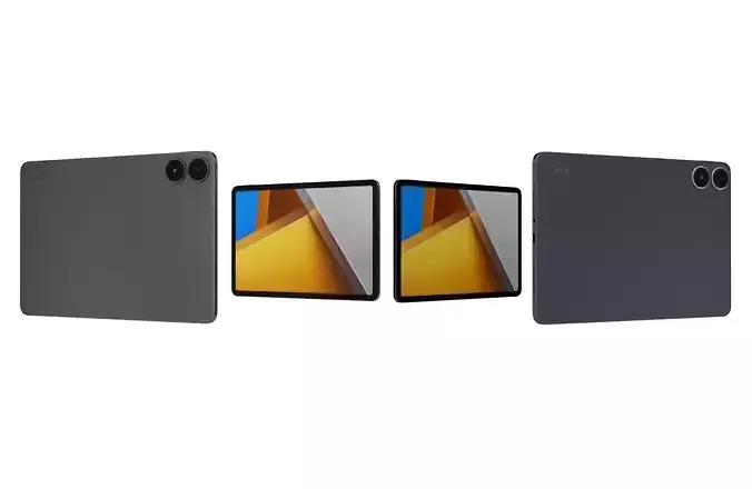 Xiaomi Poco Pad Blue And Gray 3D model