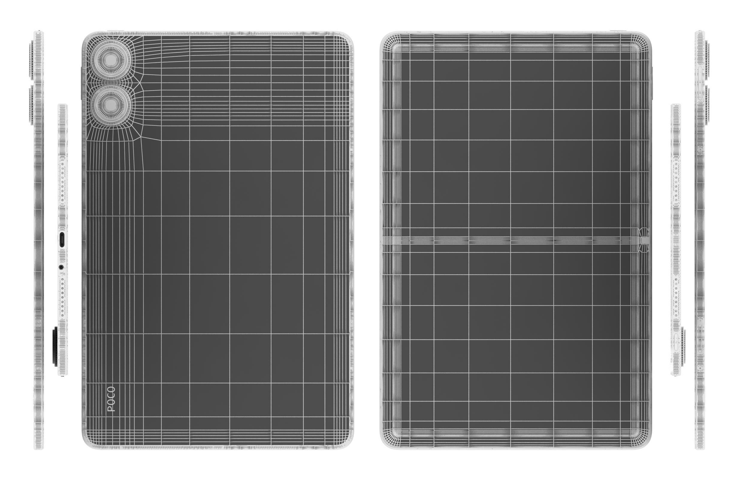 Xiaomi Poco Pad Blue And Gray 3D model_34