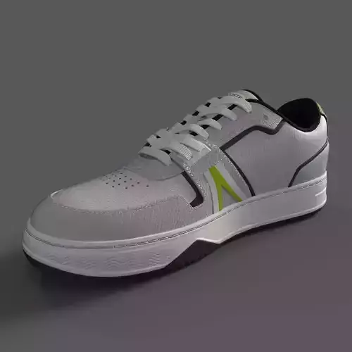 Lacoste Leather Sneakers Light Grey White
