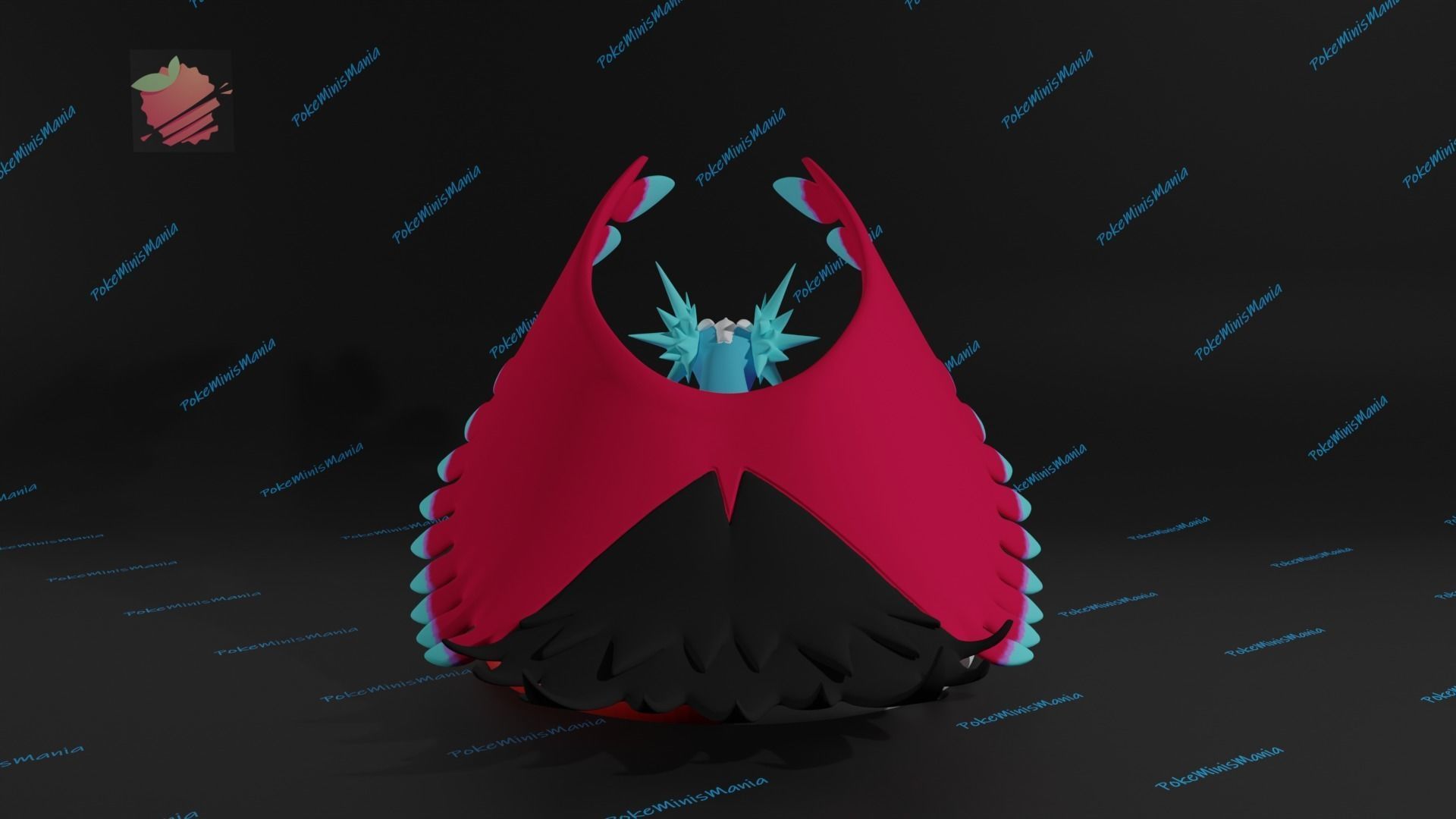 Roaring moon presupported 3D print model 3D print model_3