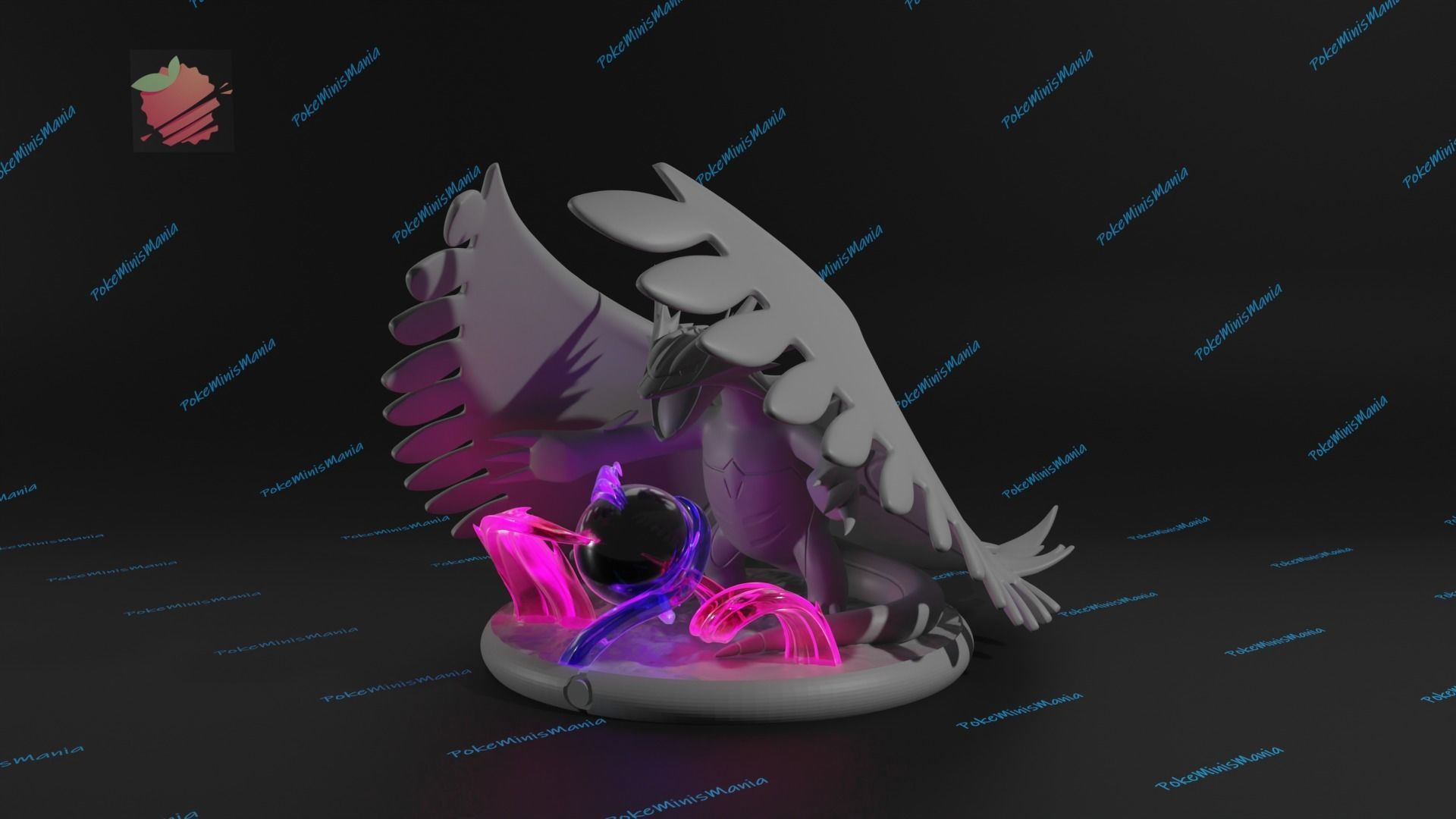 Roaring moon presupported 3D print model 3D print model_5