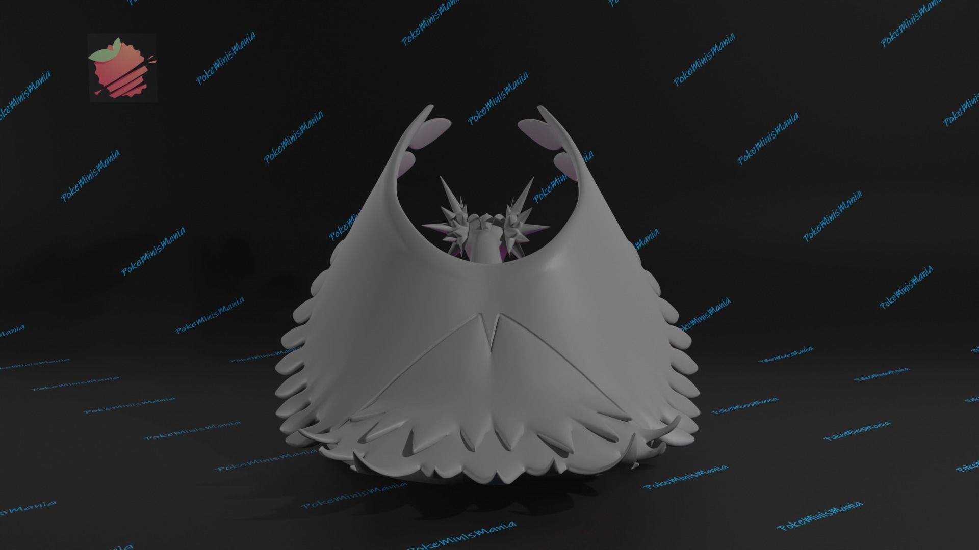 Roaring moon presupported 3D print model 3D print model_7