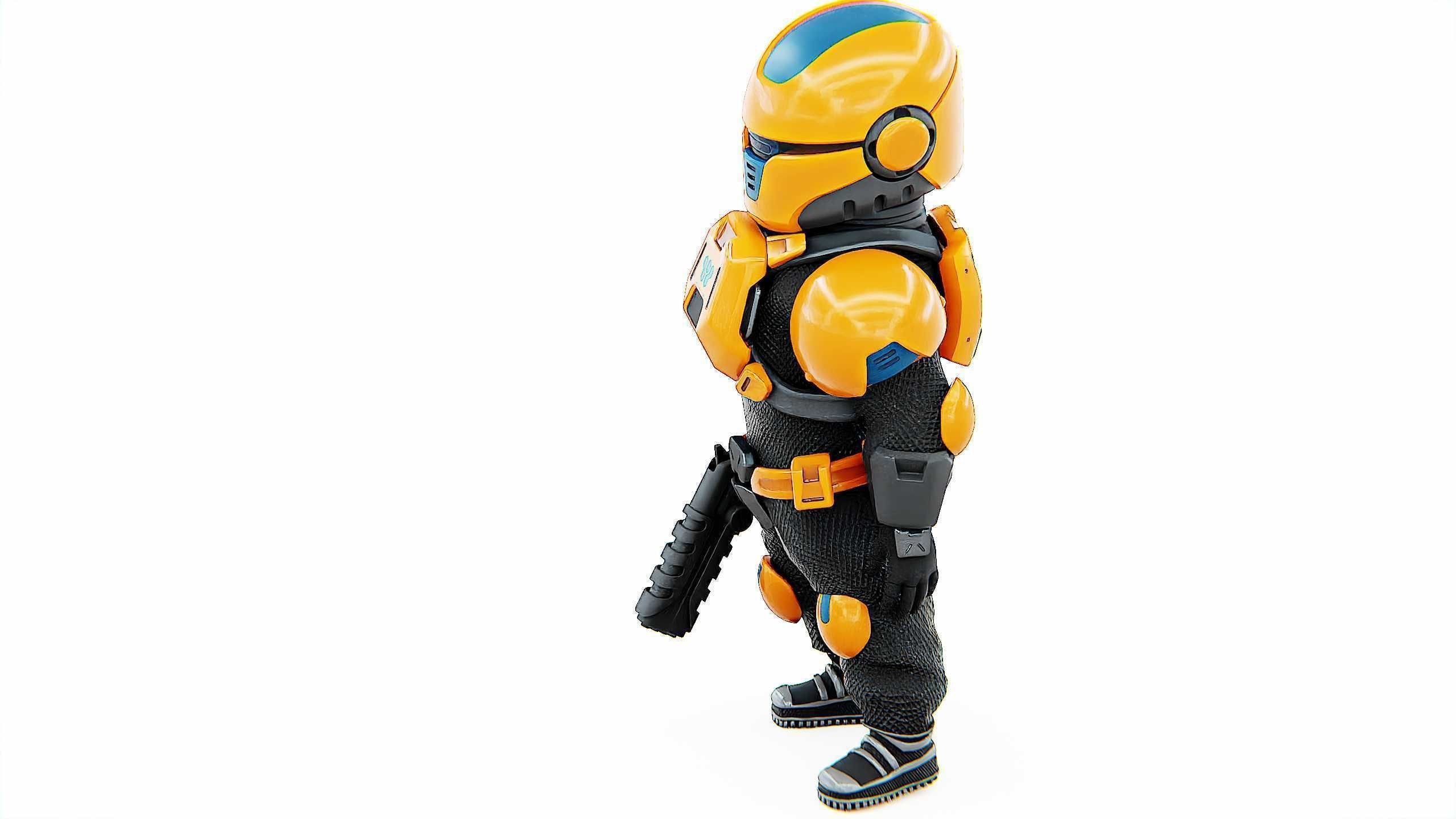 TOON TROOPER AHILON Rigged for Unreal Engine - Unity - MIXAMO 3D model_16