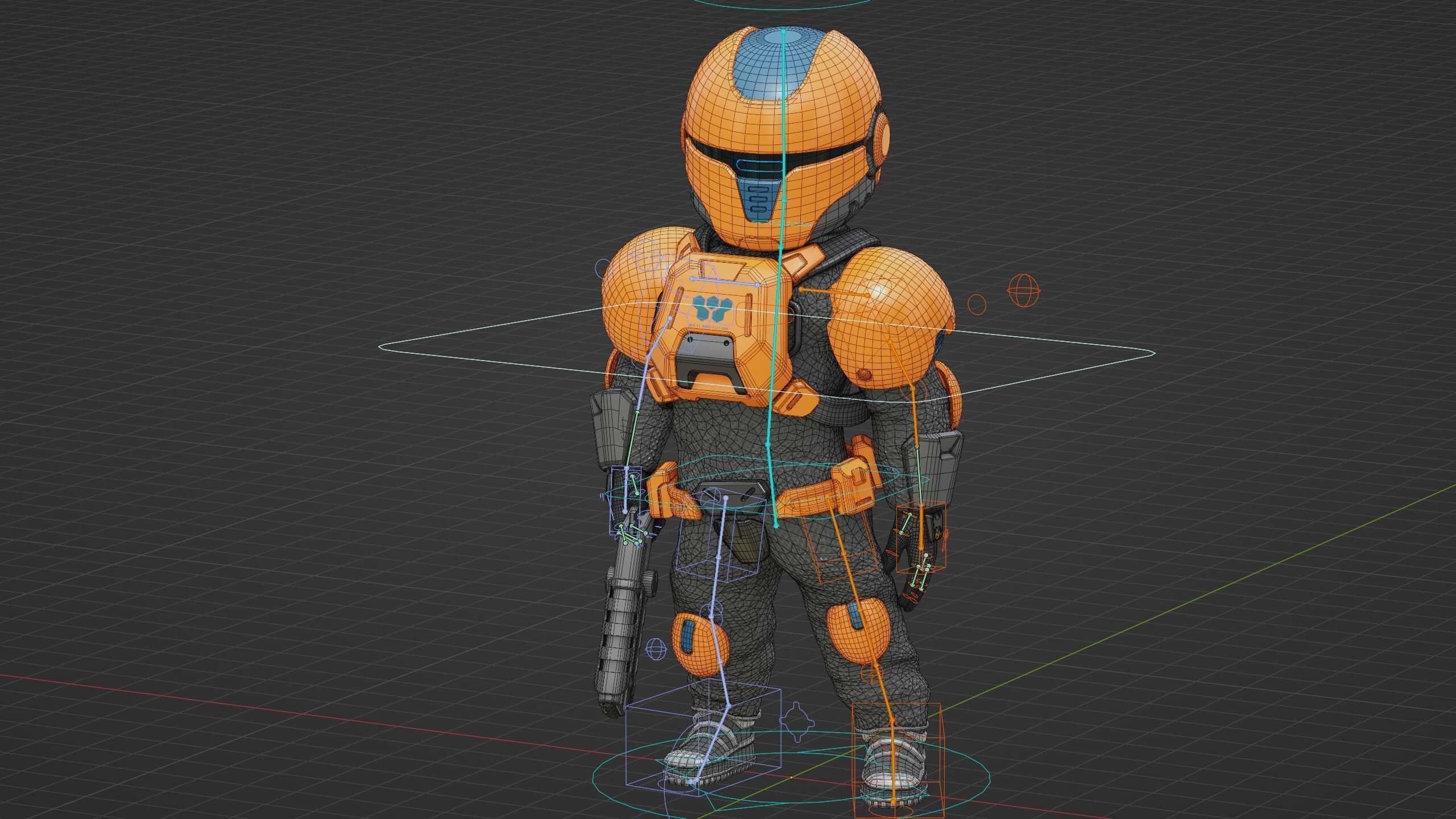 TOON TROOPER AHILON Rigged for Unreal Engine - Unity - MIXAMO 3D model_37
