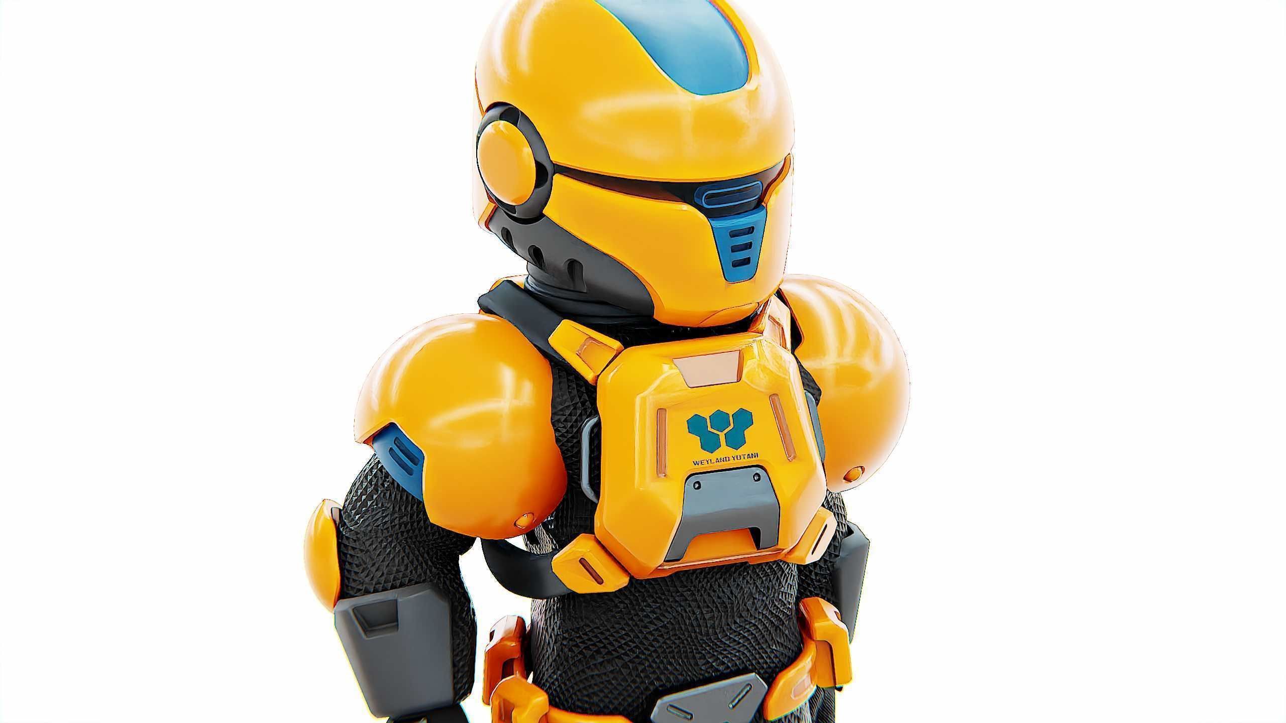 TOON TROOPER AHILON Rigged for Unreal Engine - Unity - MIXAMO 3D model_21