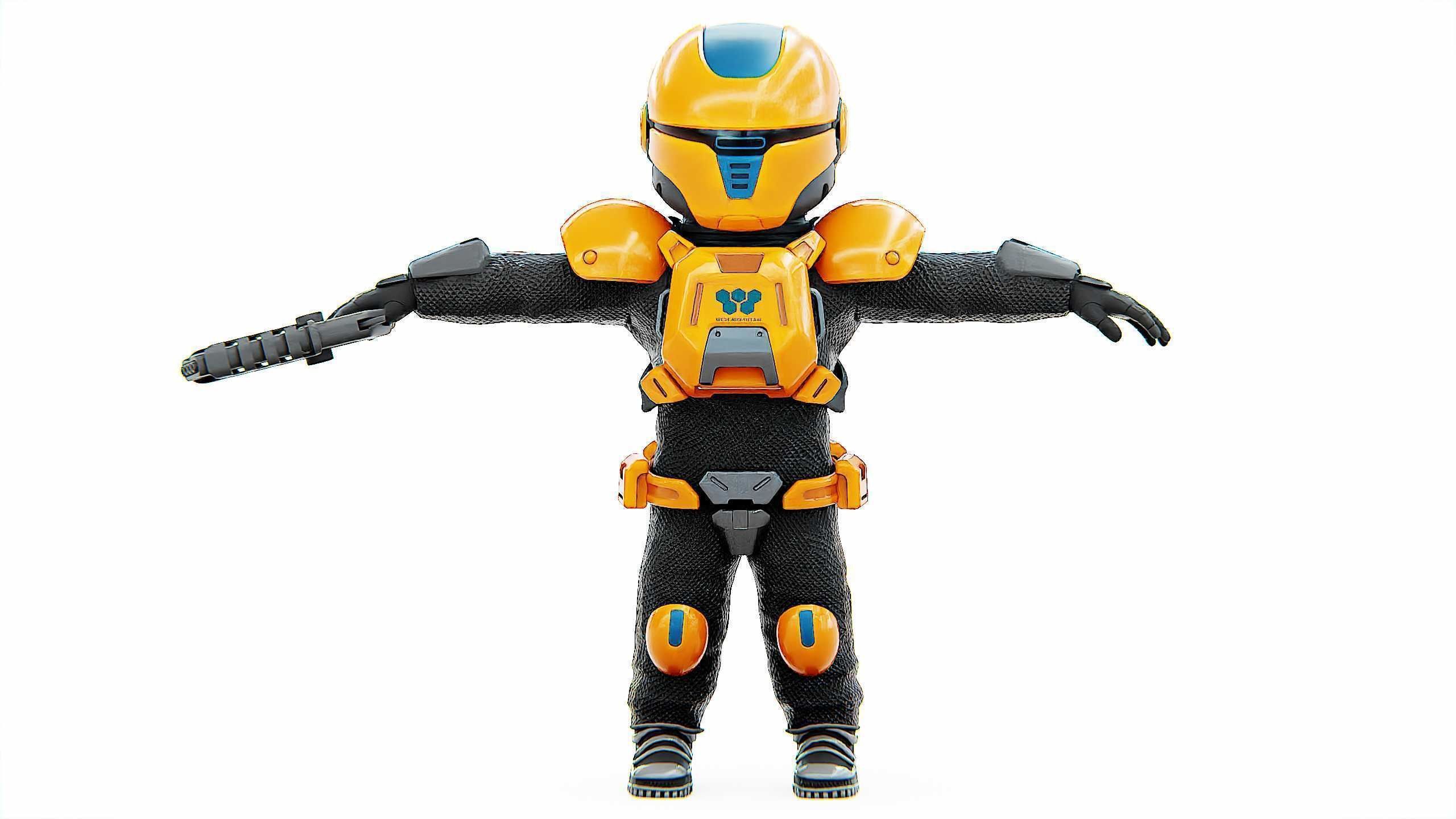 TOON TROOPER AHILON Rigged for Unreal Engine - Unity - MIXAMO 3D model_30