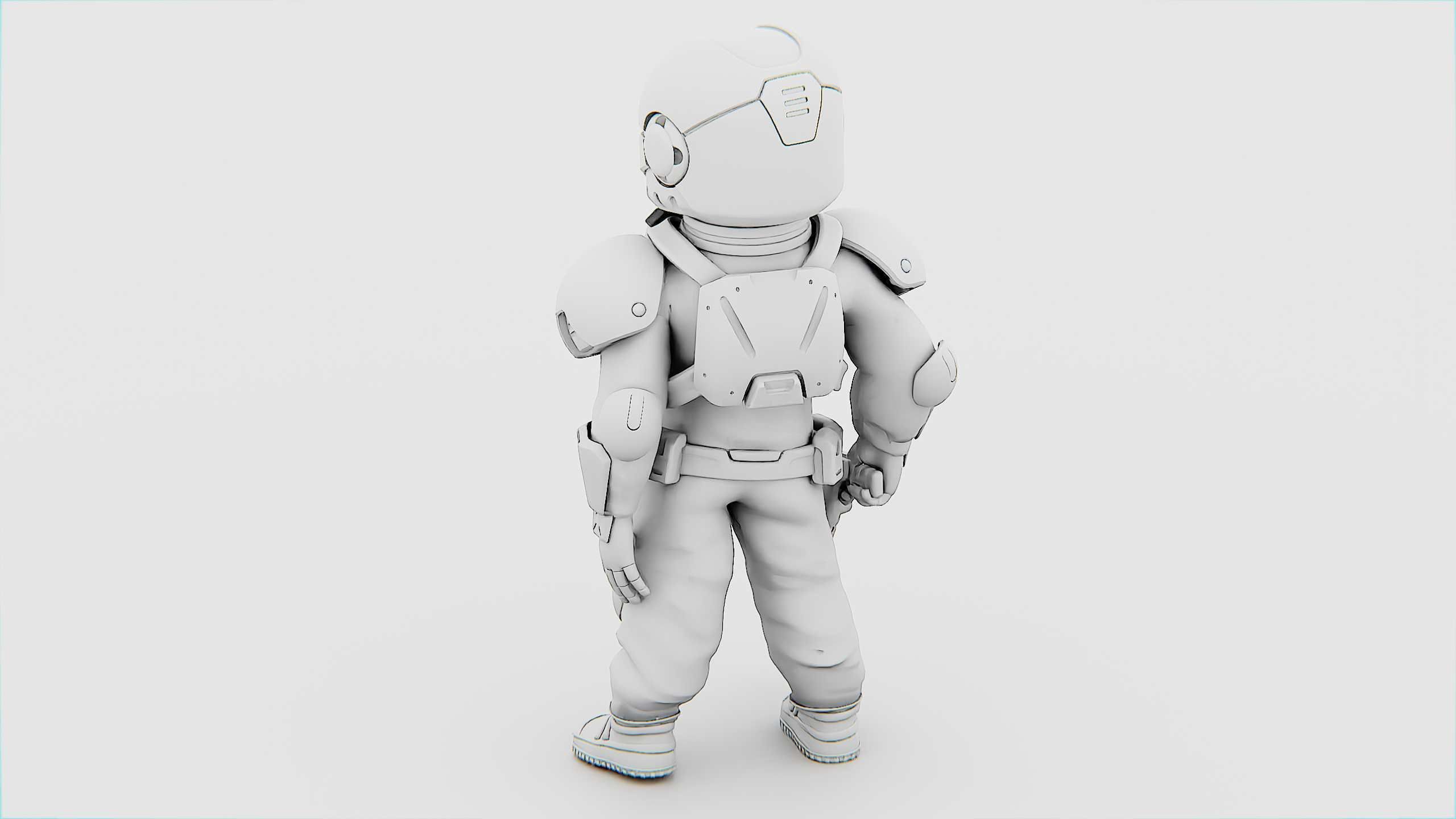 TOON TROOPER AHILON Rigged for Unreal Engine - Unity - MIXAMO 3D model_33