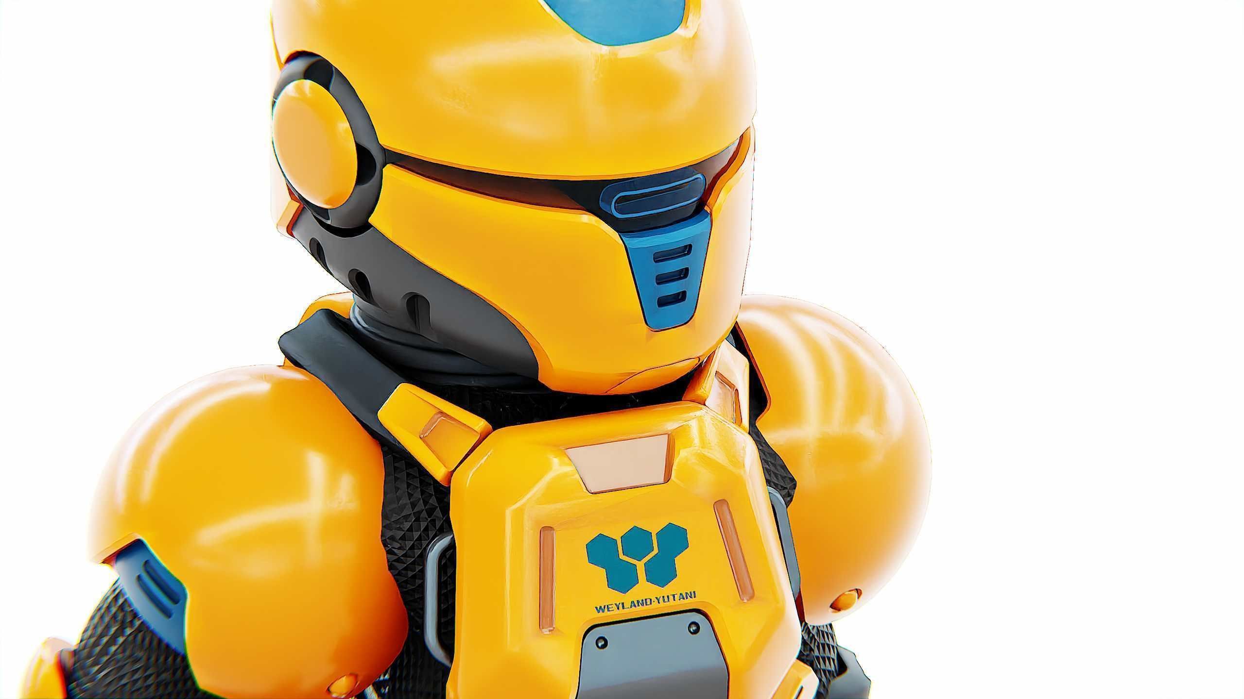 TOON TROOPER AHILON Rigged for Unreal Engine - Unity - MIXAMO 3D model_27