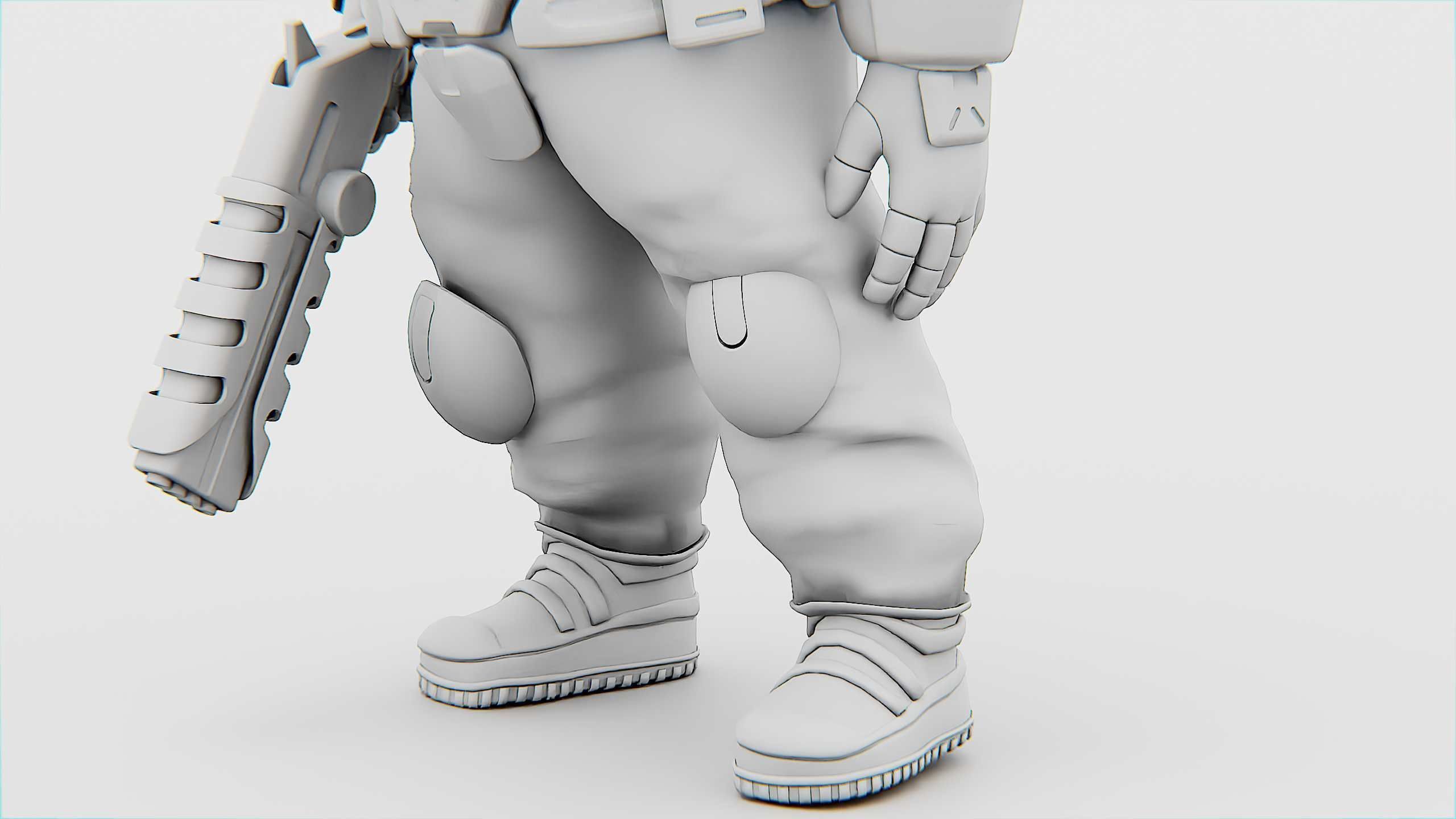 TOON TROOPER AHILON Rigged for Unreal Engine - Unity - MIXAMO 3D model_35