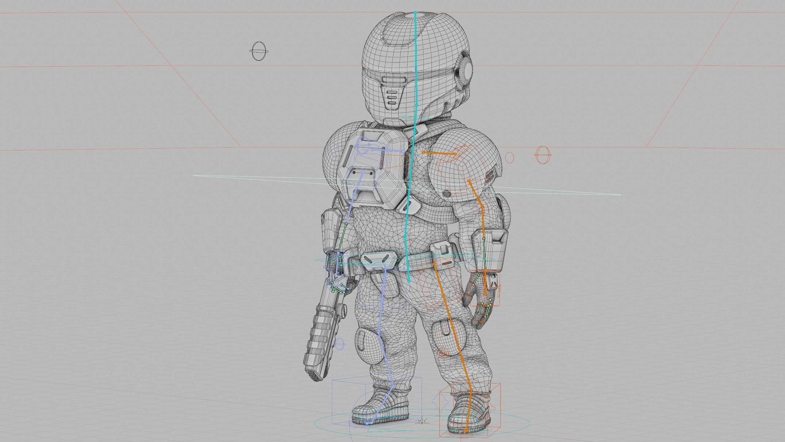 TOON TROOPER AHILON Rigged for Unreal Engine - Unity - MIXAMO 3D model_40