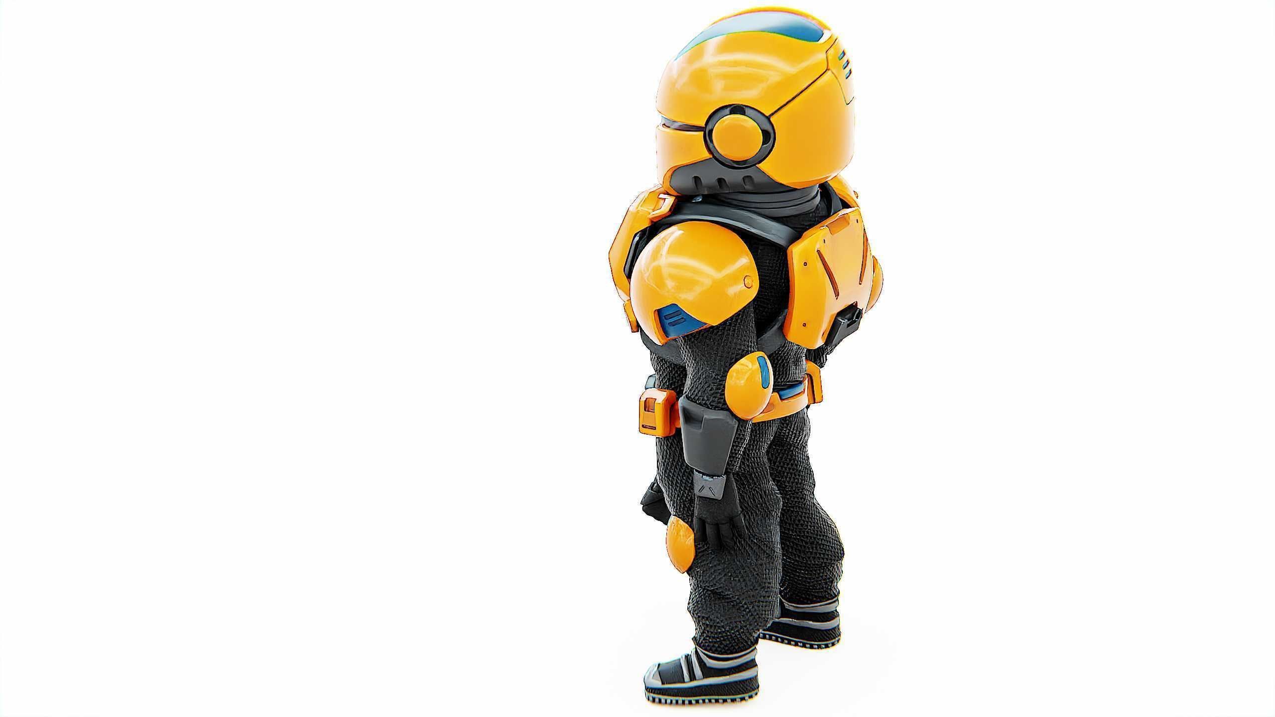 TOON TROOPER AHILON Rigged for Unreal Engine - Unity - MIXAMO 3D model_14