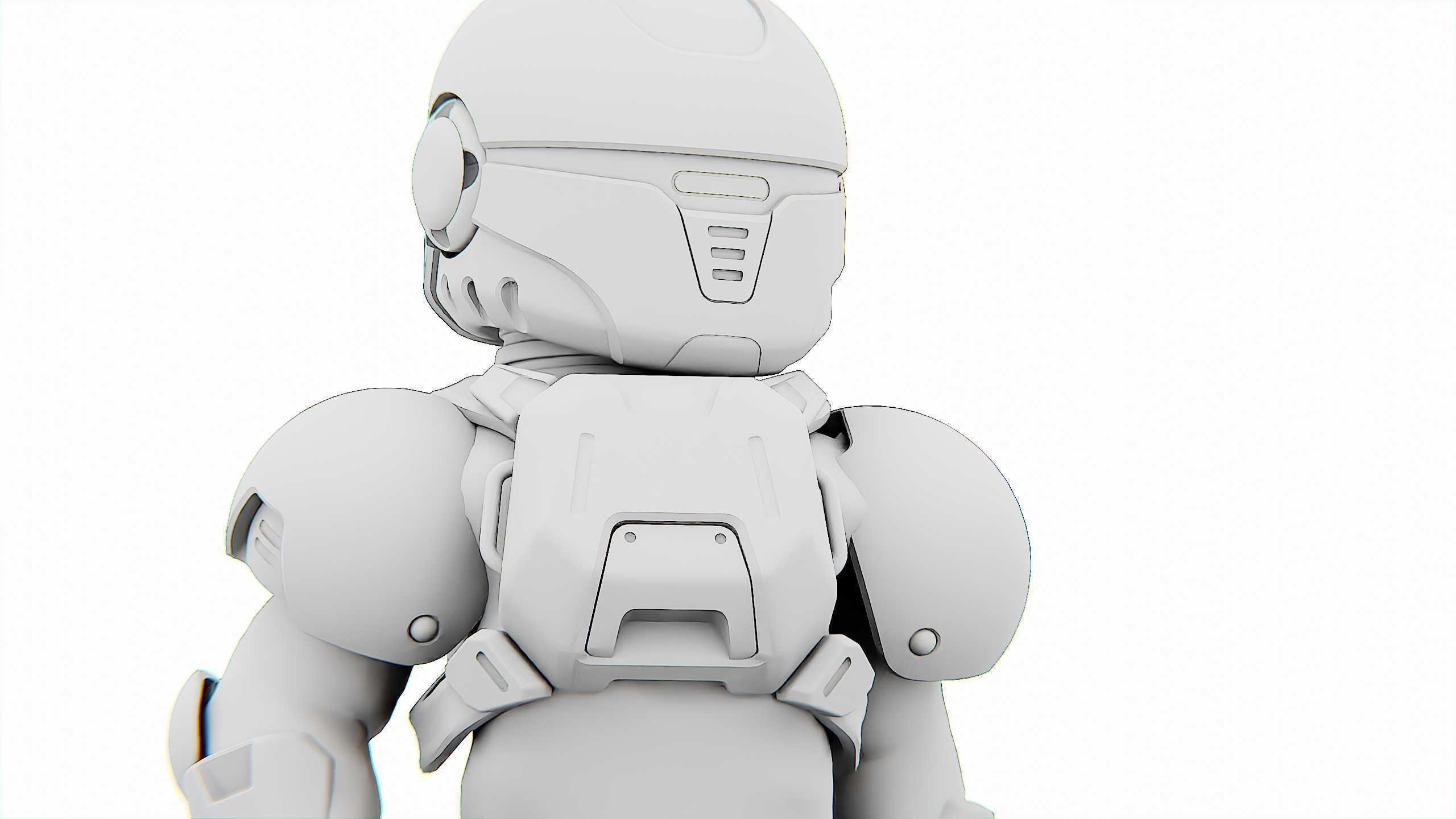 TOON TROOPER AHILON Rigged for Unreal Engine - Unity - MIXAMO 3D model_34