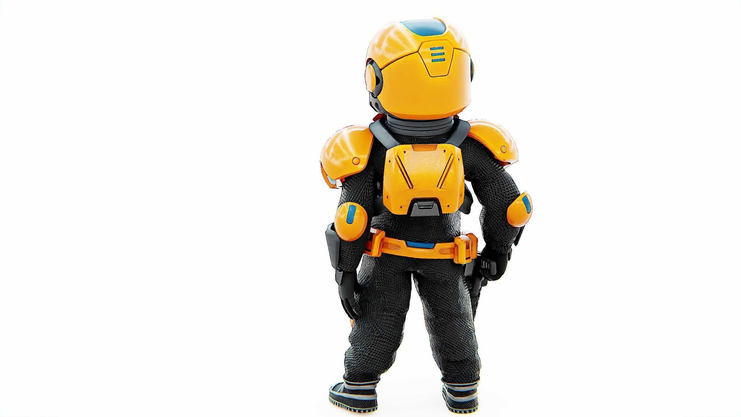 TOON TROOPER AHILON Rigged for Unreal Engine - Unity - MIXAMO 3D model_11