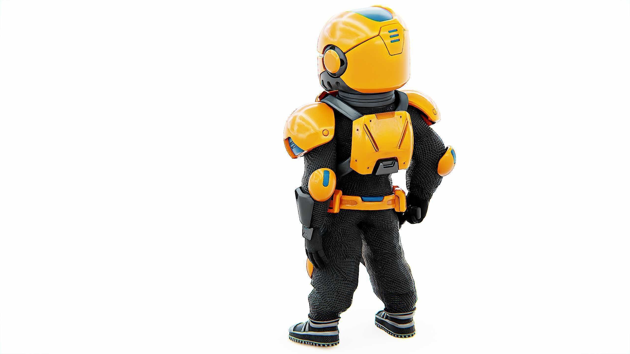 TOON TROOPER AHILON Rigged for Unreal Engine - Unity - MIXAMO 3D model_12