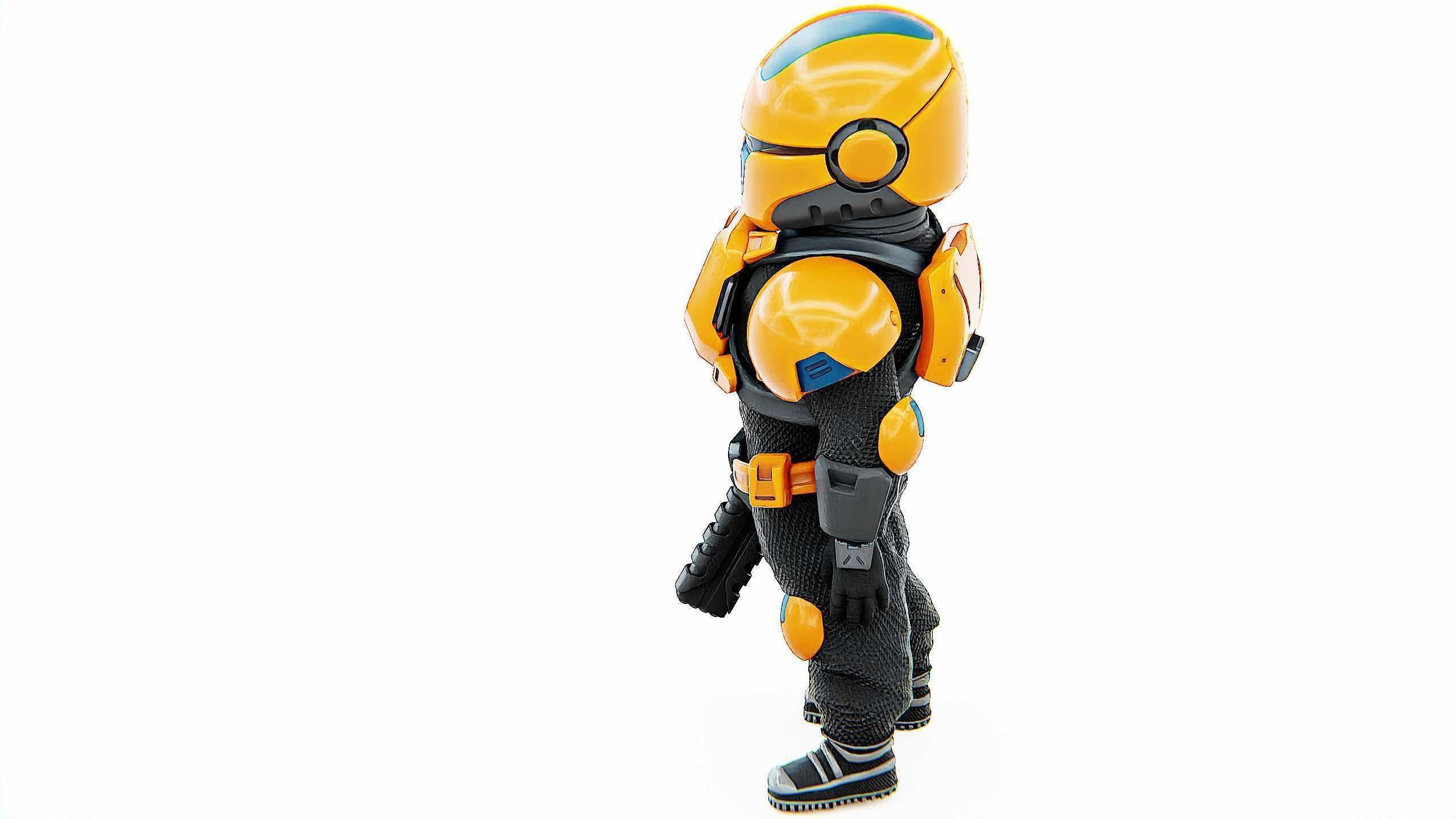 TOON TROOPER AHILON Rigged for Unreal Engine - Unity - MIXAMO 3D model_15