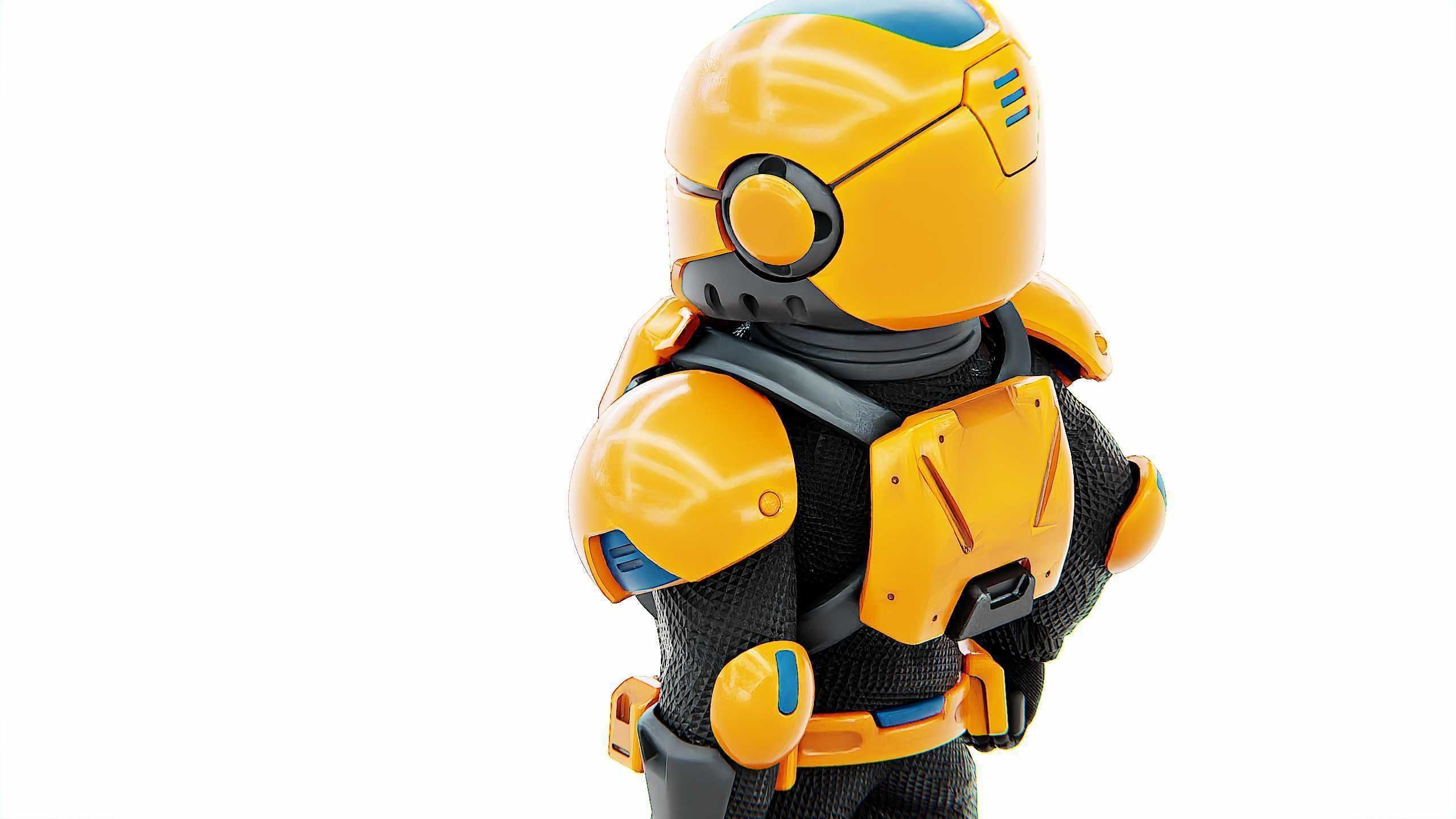 TOON TROOPER AHILON Rigged for Unreal Engine - Unity - MIXAMO 3D model_24