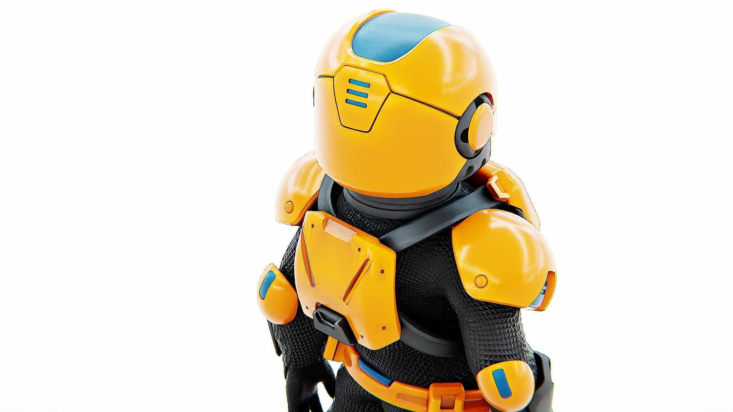 TOON TROOPER AHILON Rigged for Unreal Engine - Unity - MIXAMO 3D model_23