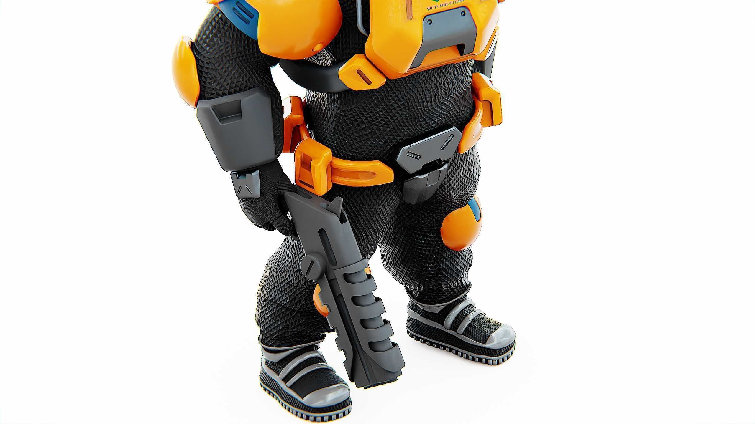 TOON TROOPER AHILON Rigged for Unreal Engine - Unity - MIXAMO 3D model_26