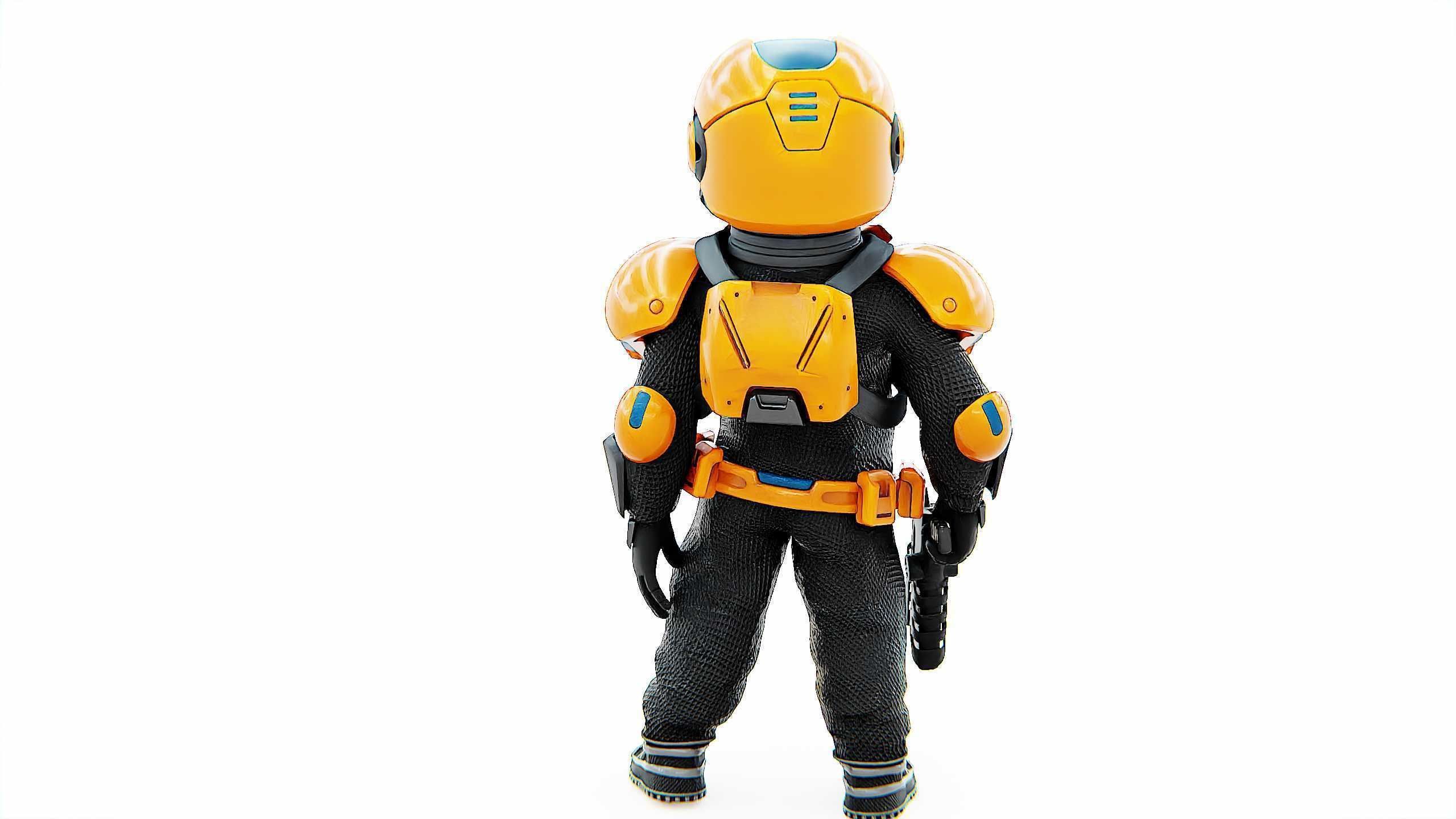 TOON TROOPER AHILON Rigged for Unreal Engine - Unity - MIXAMO 3D model_10