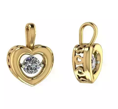 Heart pendant Model 5695