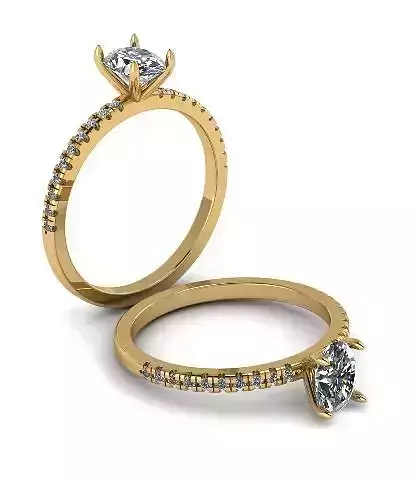 Solitaire ring Model 5676
