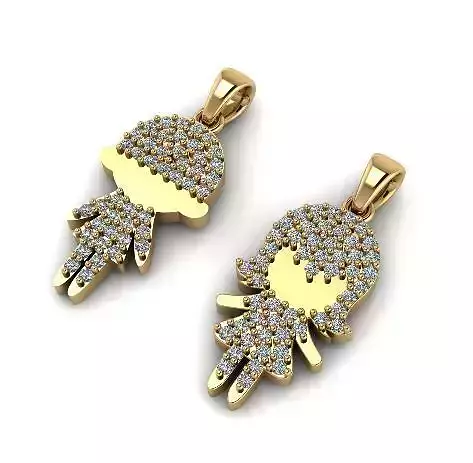 Pendant Boy Girl Model 5674