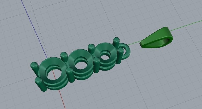 Pendant Model 5670 3D print model_2