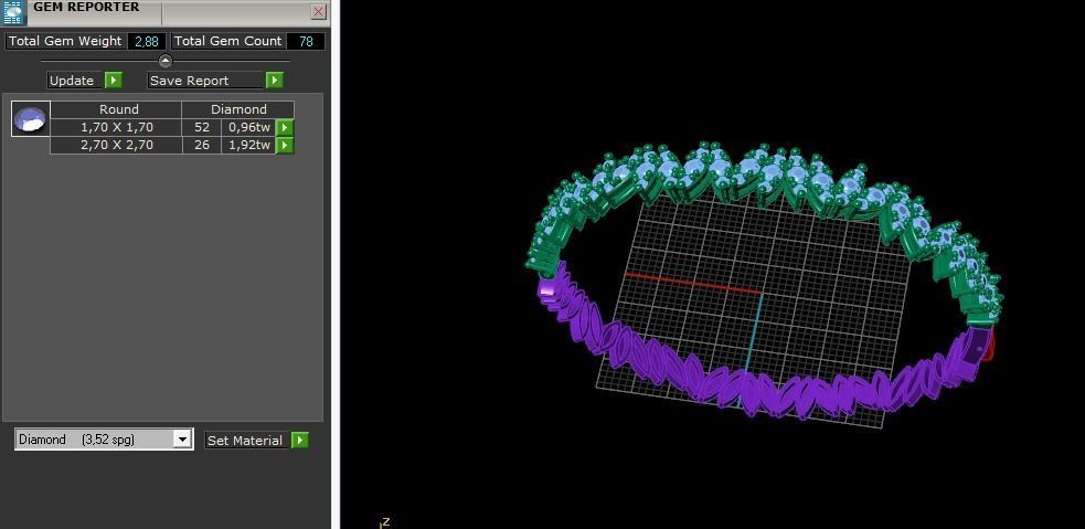 Bracelet Size17 Model 5665 3D print model_7