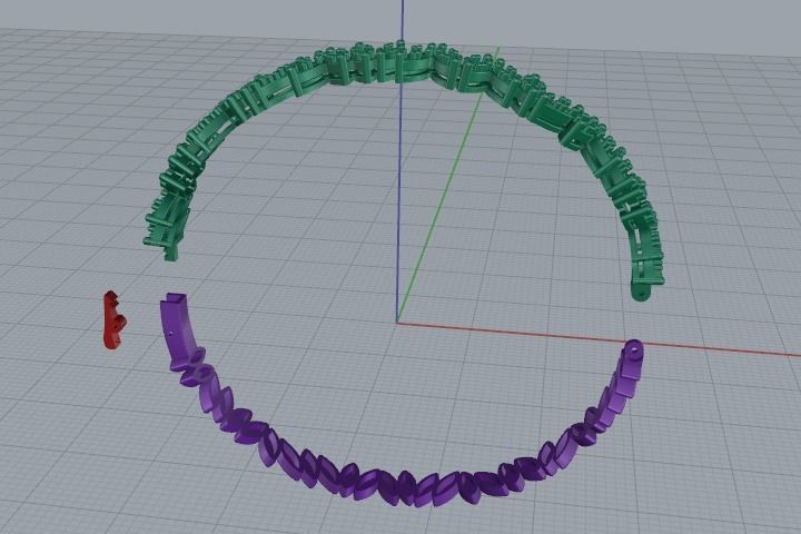 Bracelet Size17 Model 5665 3D print model_2