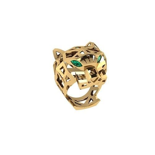 panther pantera ring  3D print model