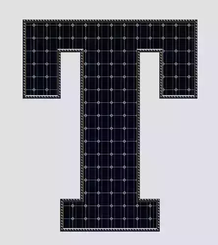 Solar Panel Letter - T