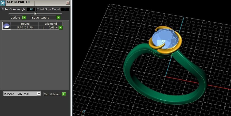Solitaire ring Model 5642 3D print model_7