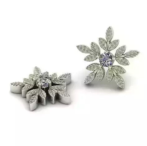 Snowflake Studs Earrings Model 5740