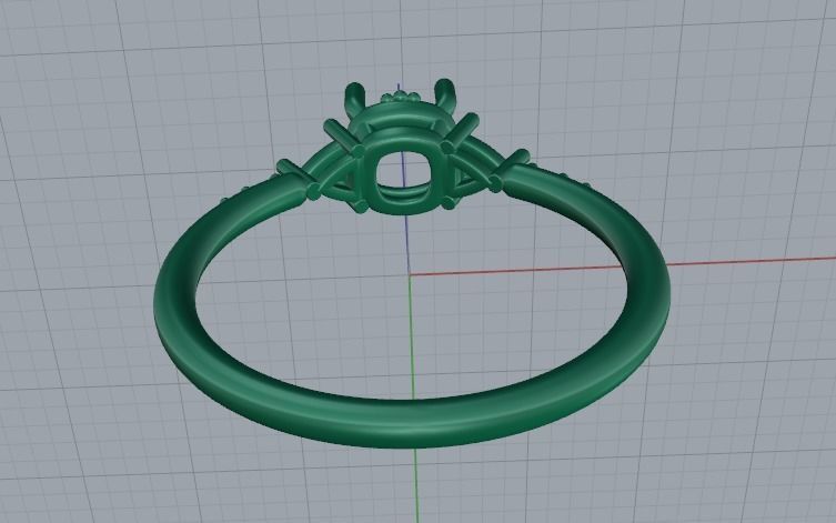Solitaire ring Model 5734 3D print model_4
