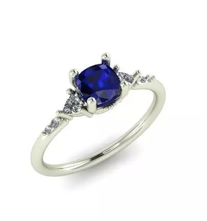 Solitaire ring Model 5734 3D print model_0