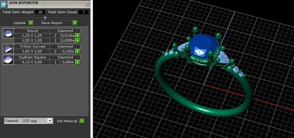 Solitaire ring Model 5734 3D print model_7