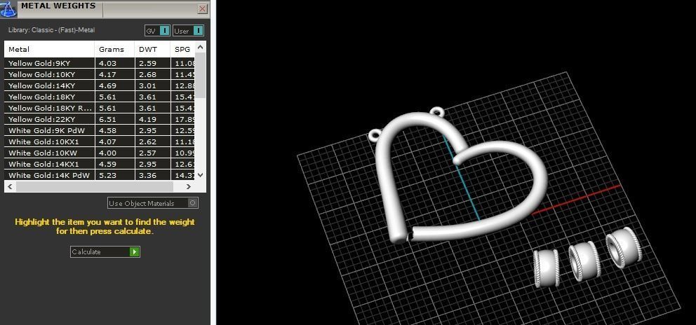 Heart Pendant Model 5733 3D print model_7