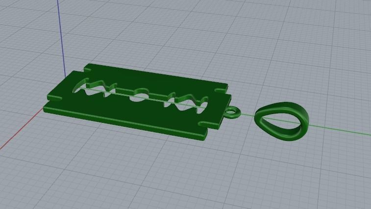 Pendant blade Model 5731 3D print model_5