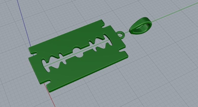 Pendant blade Model 5731 3D print model_3