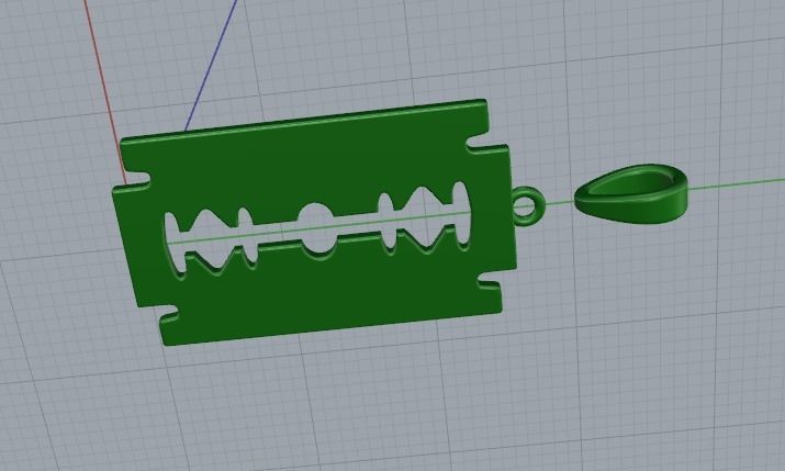 Pendant blade Model 5731 3D print model_4