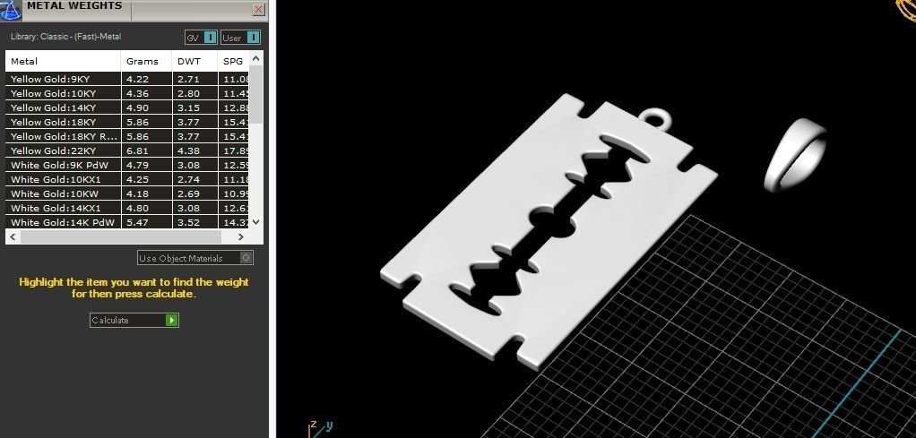 Pendant blade Model 5731 3D print model_7