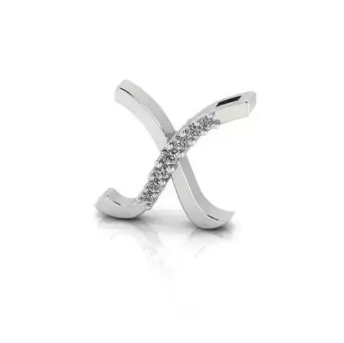 Letter X pendant Model 5726