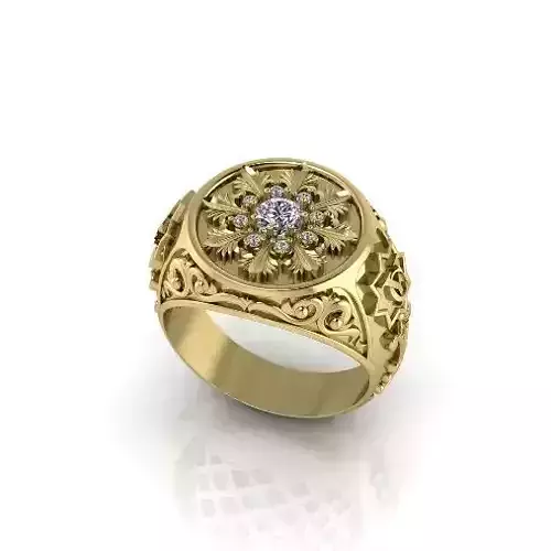 Ring with patterns Model 5720