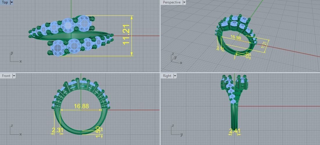 Ring Model 5716 3D print model_6