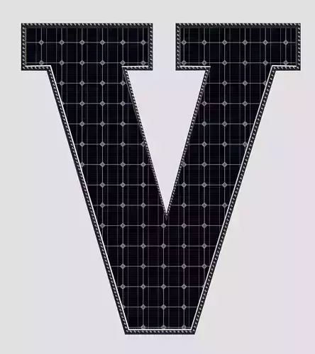 Solar Panel Letter - V