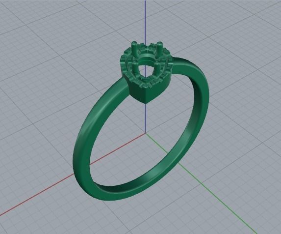 Ring Pear Model 5711 3D print model_3